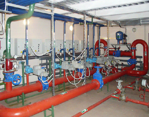 Узлы системы автоматического пожаротушения