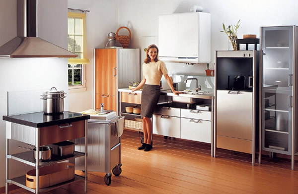 Котел в интерьере