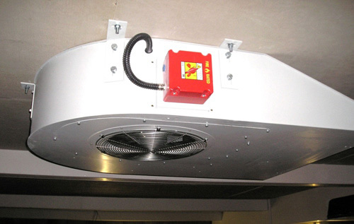 через эту систему дым выходит на улицу