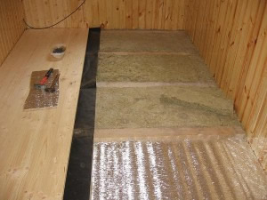 утепление пола мансарды