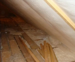 процесс утепления крыши