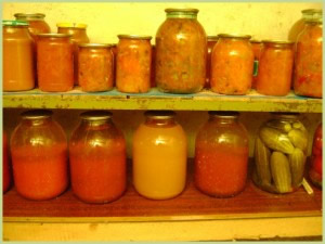 погреб используют для хранения еды и инструментов