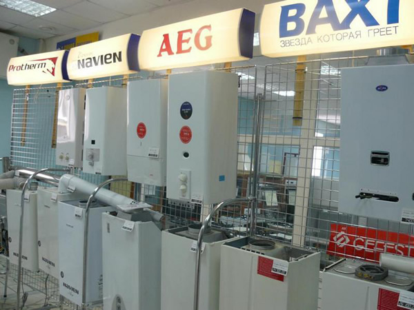 Ассортимент газовых водонагревателей большой
