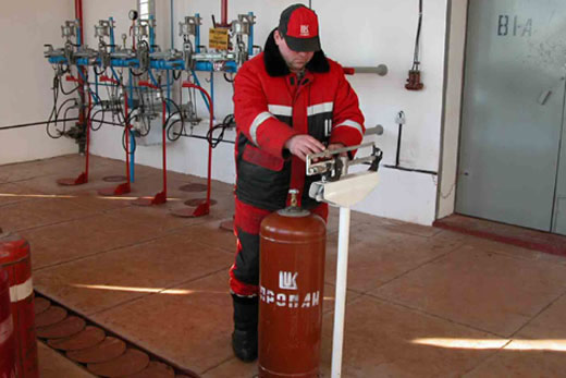 заправка баллона
