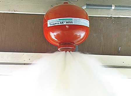 Баллон с химическим порошком