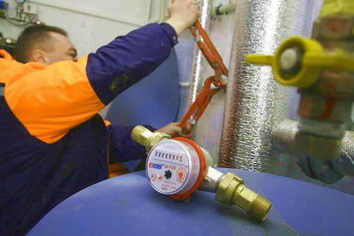 Монтаж общедомового счетчика тепла