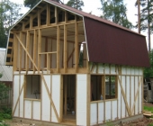 Утепленный пенопластом каркасный дом