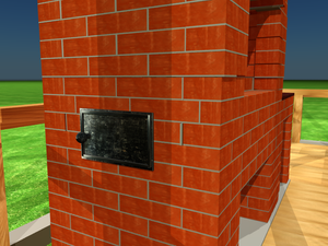 Топка с левой стороны