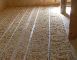 Утепление опилками