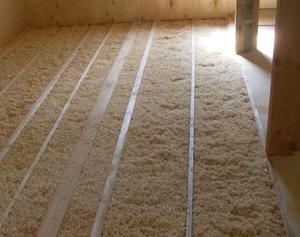 Утепление опилками