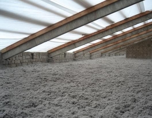 Утепление эковатой