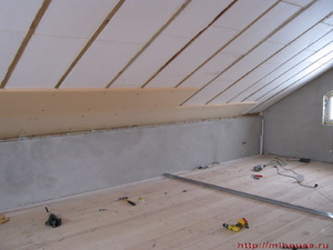 Утепление мансарды