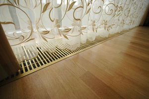 Внешний вид внутрипольного конвектора